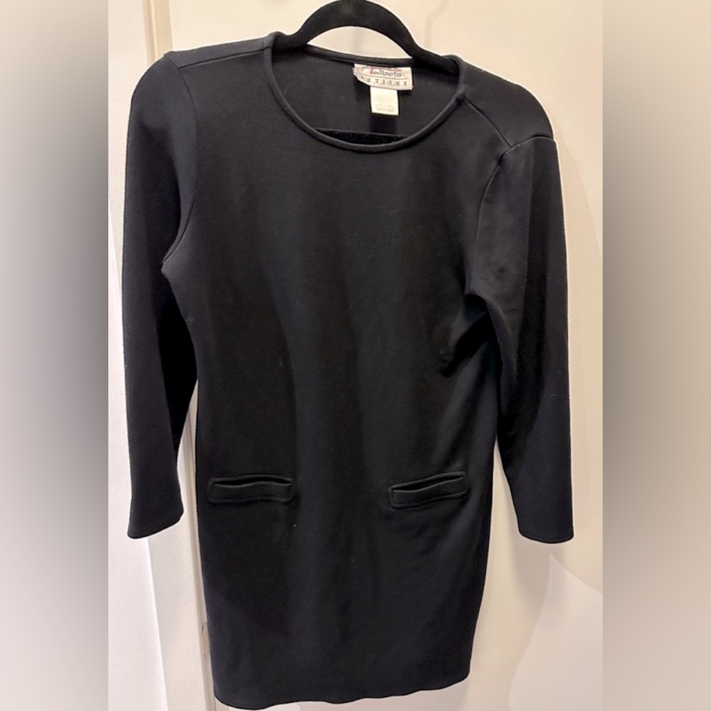 Talbot Small Petite Sweater Dress With Pockets